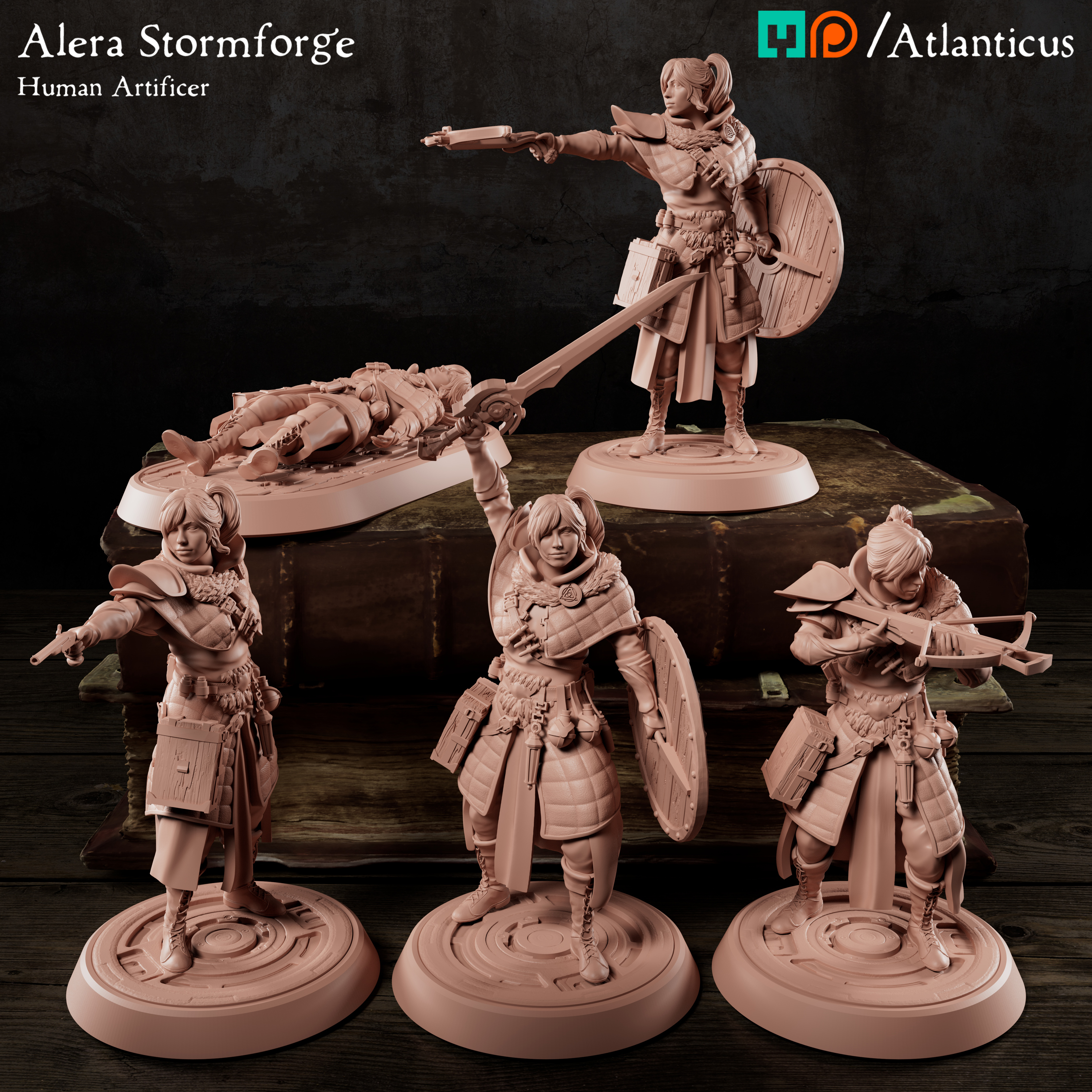 Female Human Artificer - Alera Stormforge - BUNDLE